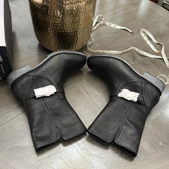 NATURALIZER GLORIAH WOMENS FAUX LEATHER BLOCK HEEL MID-CALF BOOTS (WIDE) - Picture 10 of 10